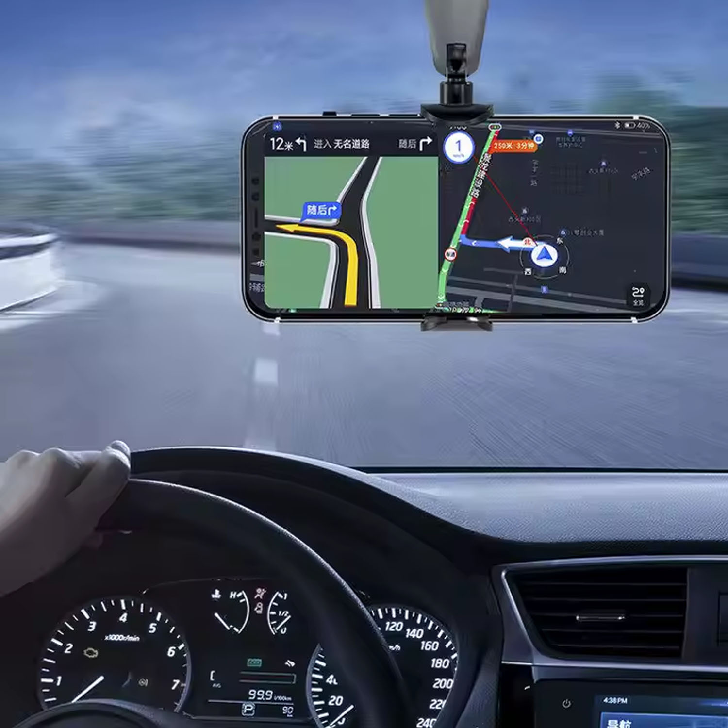 Miniatura 6 de Soporte Celular Carro Espejo S802